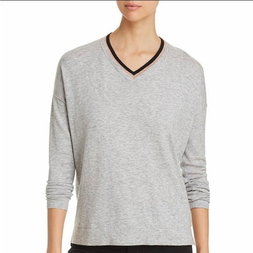 Donna Karen v neck sweater